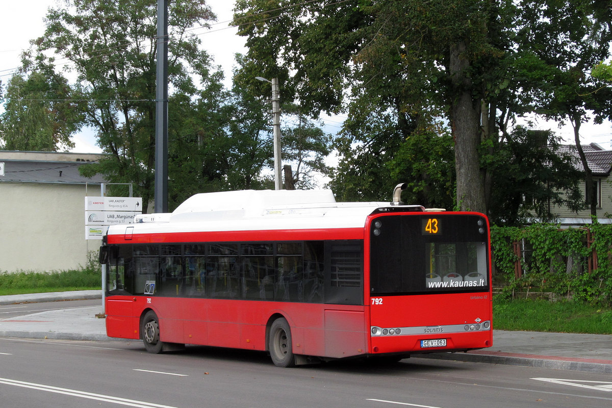 Литва, Solaris Urbino III 12 CNG № 792