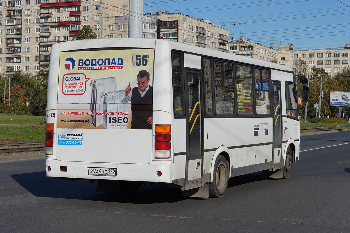 Санкт-Петербург, ПАЗ-320412-05 № 7874