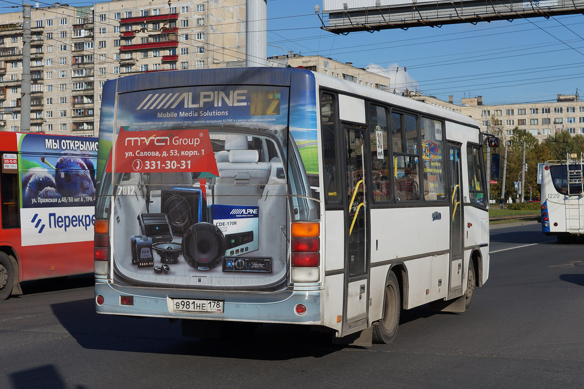 Санкт-Петербург, ПАЗ-320402-05 № 7912