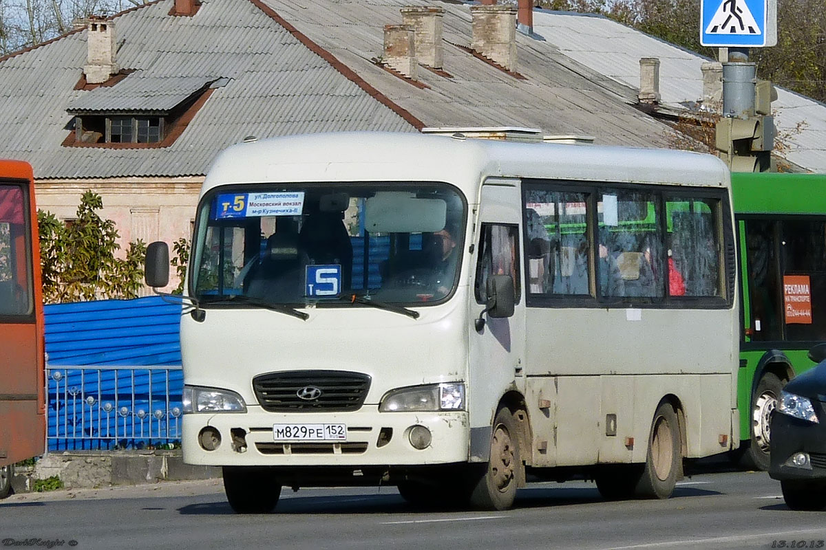 Nizhegorodskaya region, Hyundai County SWB (all TagAZ buses) № М 829 РЕ 152