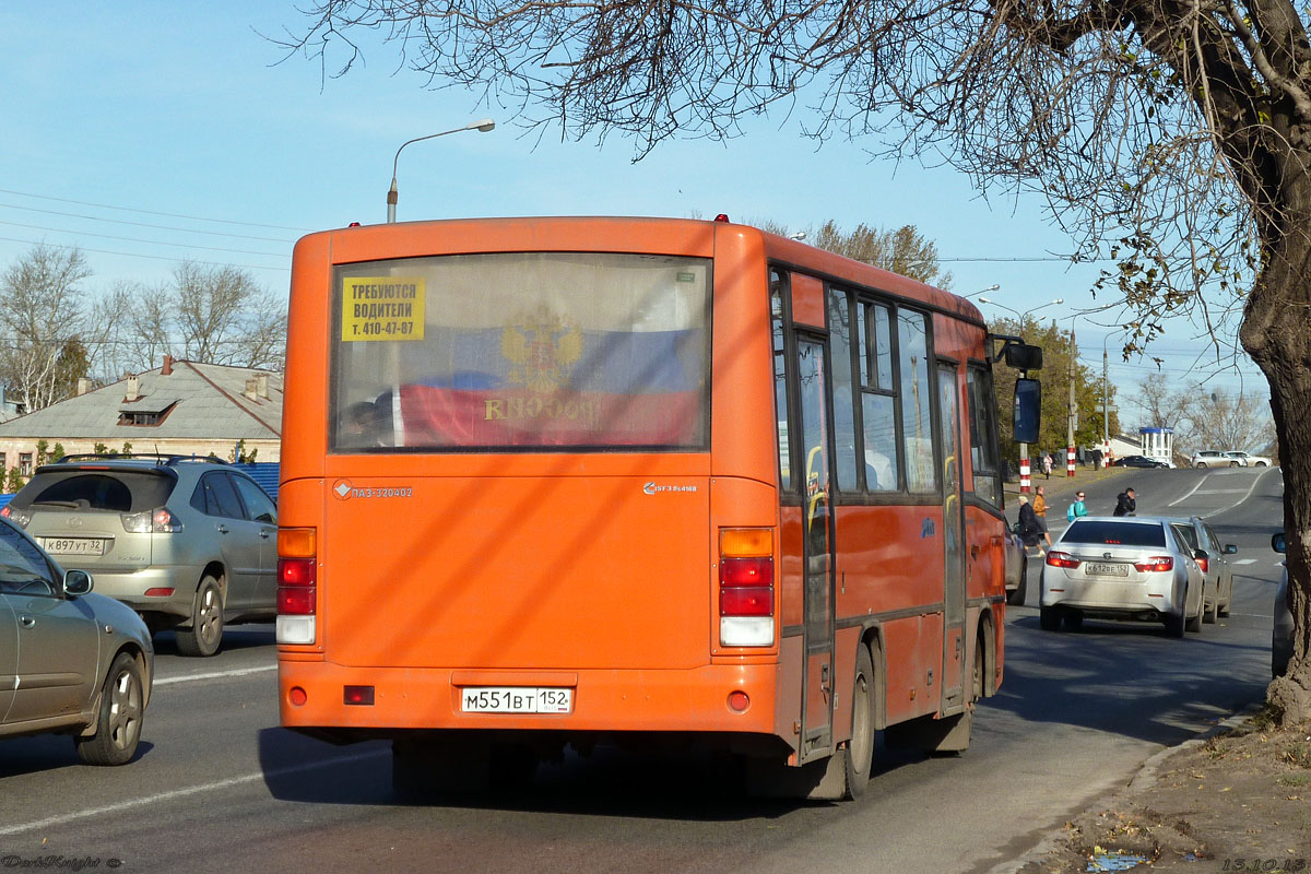 Нижегородская область, ПАЗ-320402-05 № М 551 ВТ 152