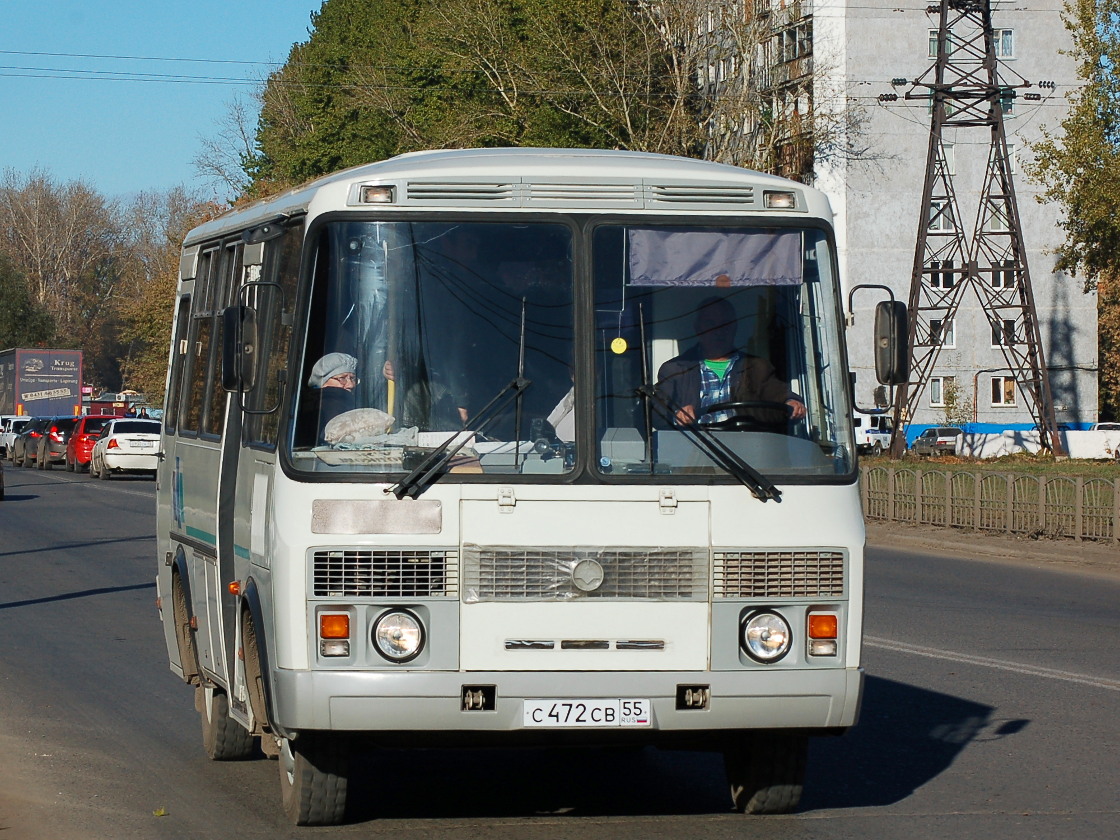 Омская область, ПАЗ-32053 № С 472 СВ 55