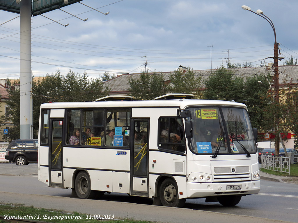 Sverdlovsk region, PAZ-320402-03 č. Т 191 СС 96