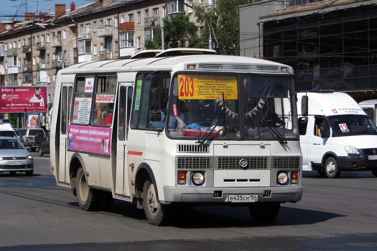 Новосибирская область, ПАЗ-32054 № В 435 СН 154