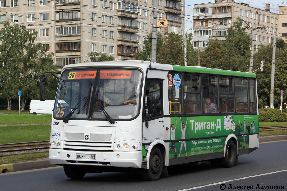 Санкт-Петербург, ПАЗ-320412-05 № 7840