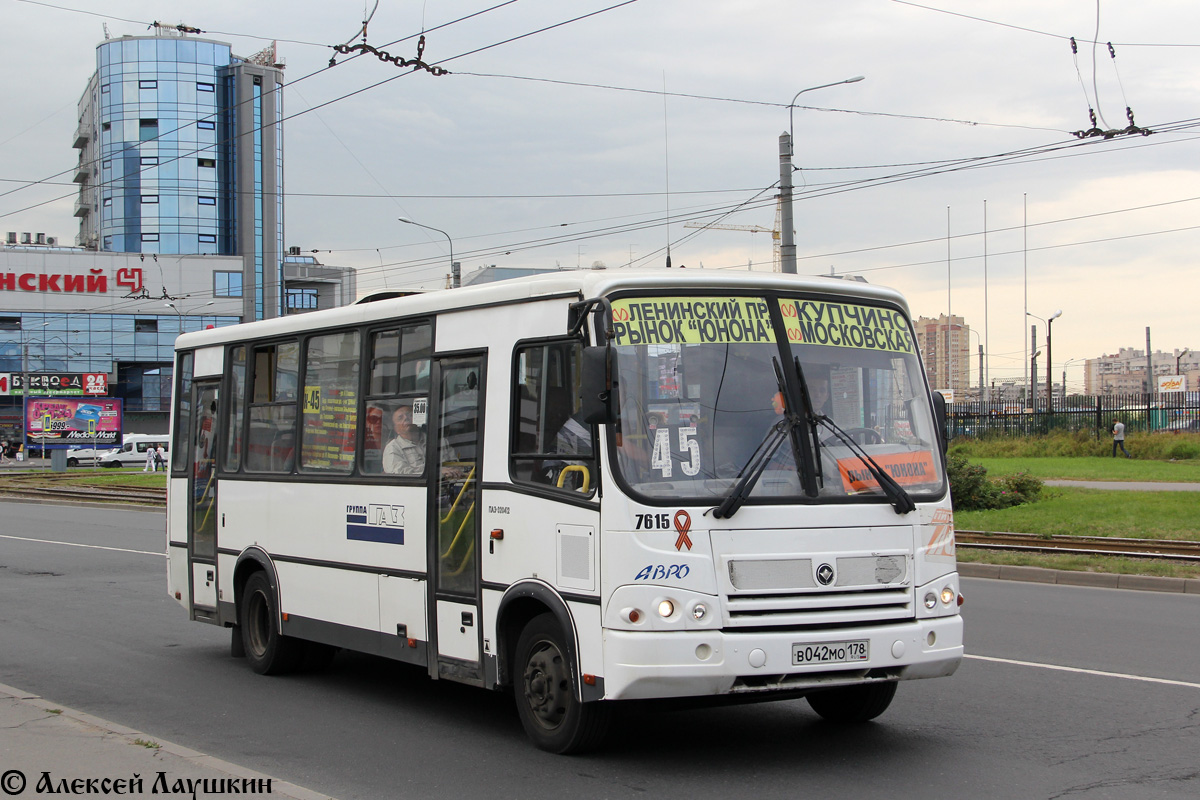 Санкт-Пецярбург, ПАЗ-320412-05 № 7615