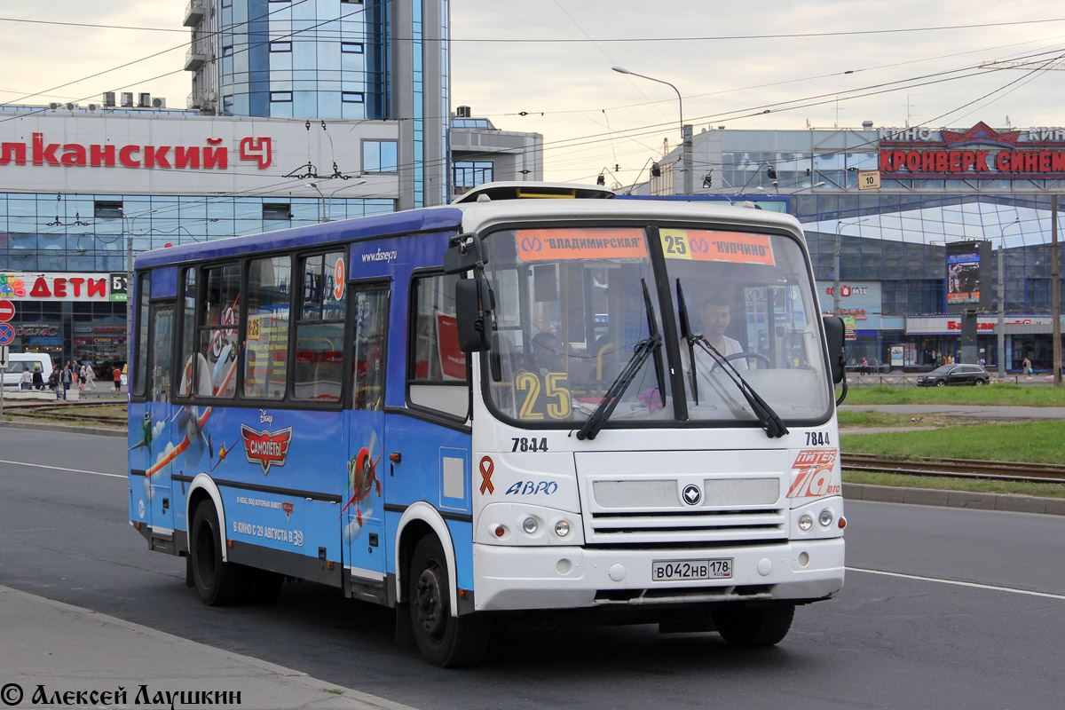 Санкт-Петербург, ПАЗ-320412-05 № 7844