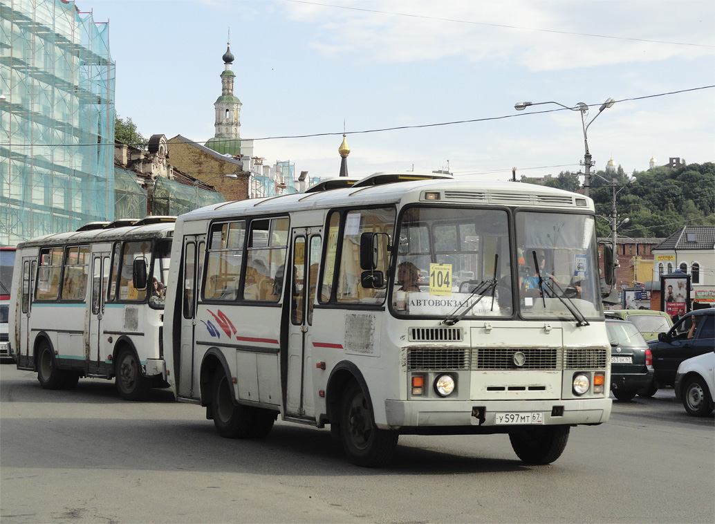 Смоленская область, ПАЗ-32054-07 № У 597 МТ 67