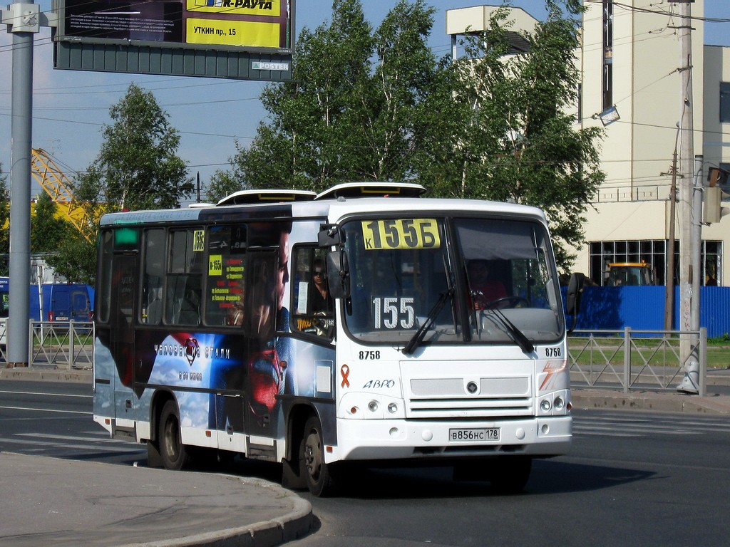 Санкт-Петербург, ПАЗ-320402-05 № 8758