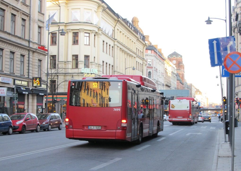 Швеция, MAN A21 Lion's City NL313 CNG № 7499