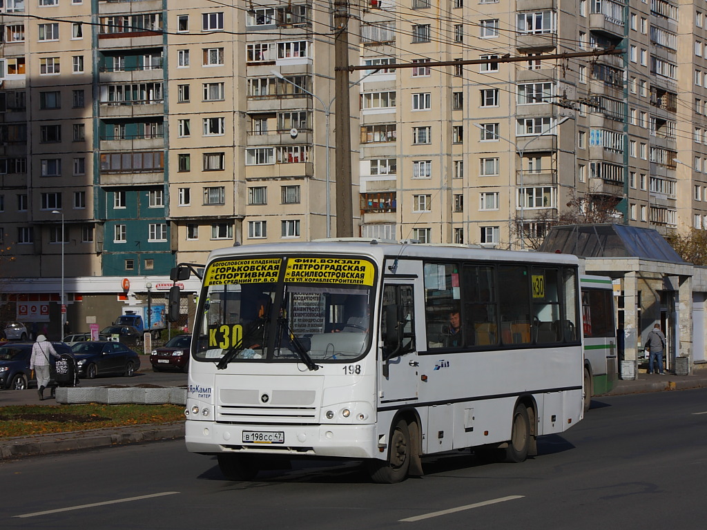 Санкт-Петербург, ПАЗ-320402-03 № 198