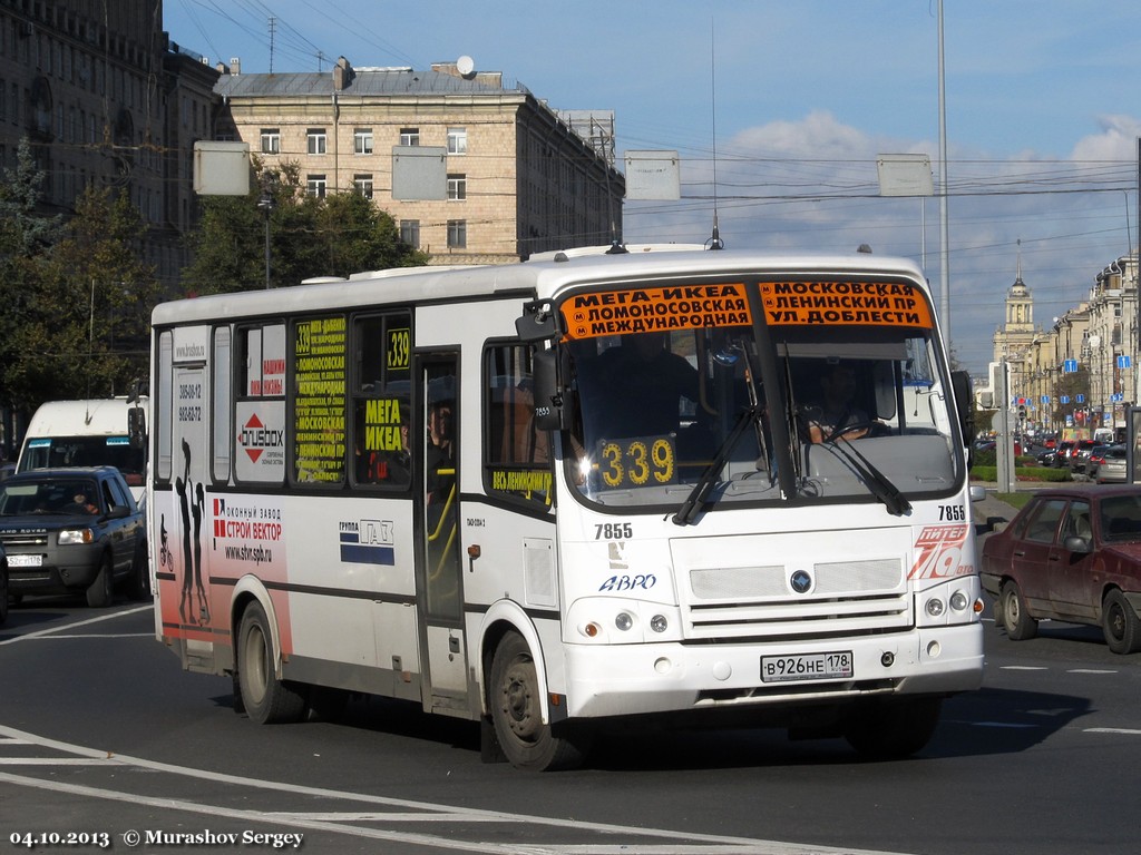 Санкт-Петербург, ПАЗ-320412-05 № 7855