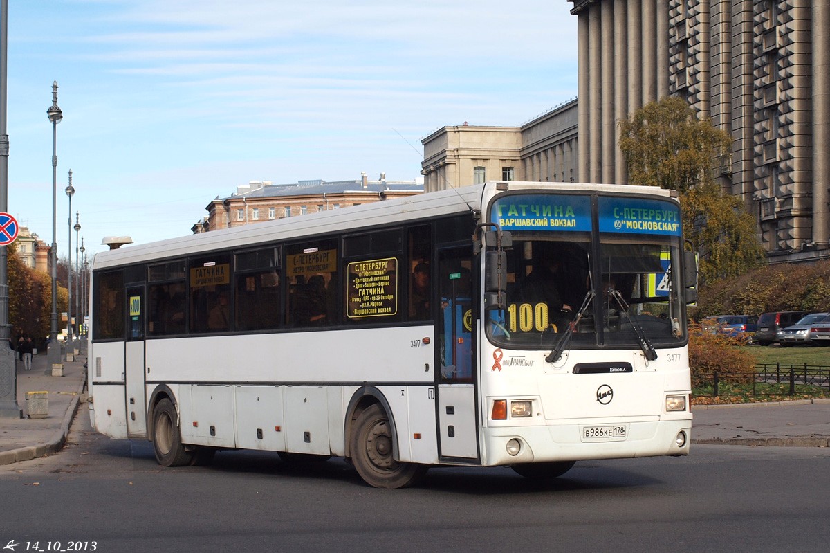 Ленинградская область, ЛиАЗ-5256.58 № 3477