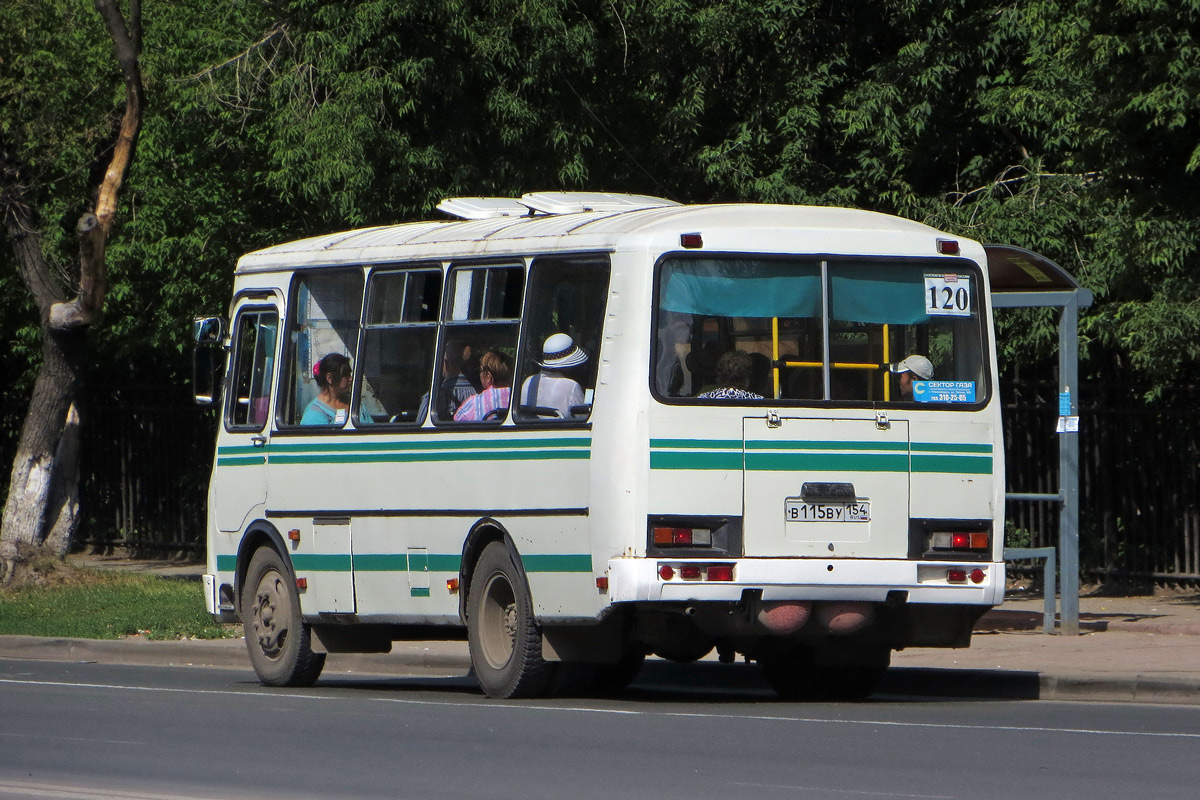 Новосибирская область, ПАЗ-32054 № В 115 ВУ 154