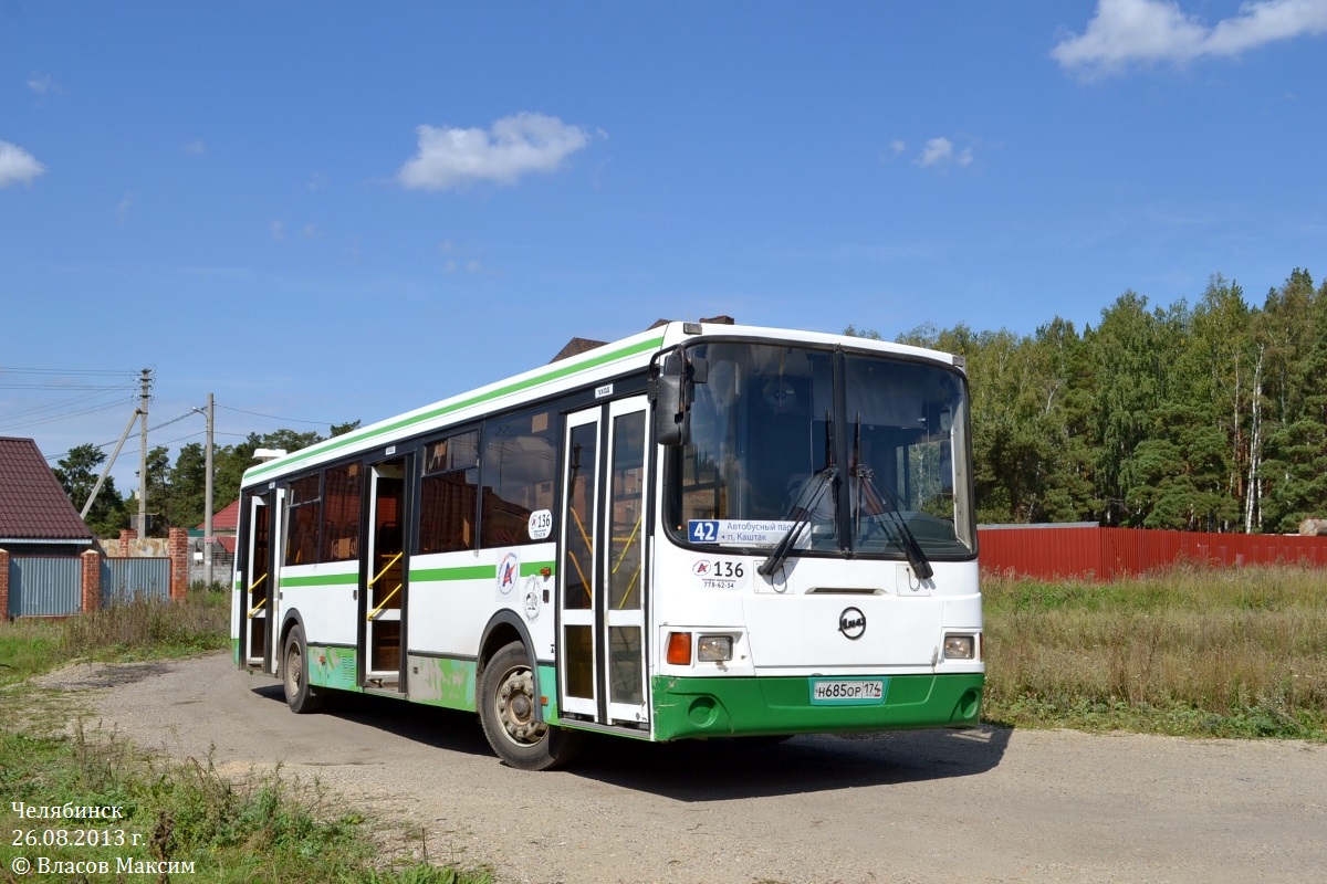 Chelyabinsk region, LiAZ-5256.53 Nr. 136