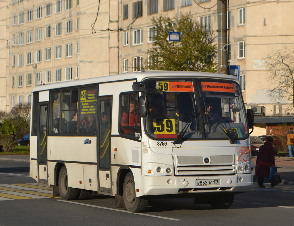 Санкт-Петербург, ПАЗ-320402-05 № 8756