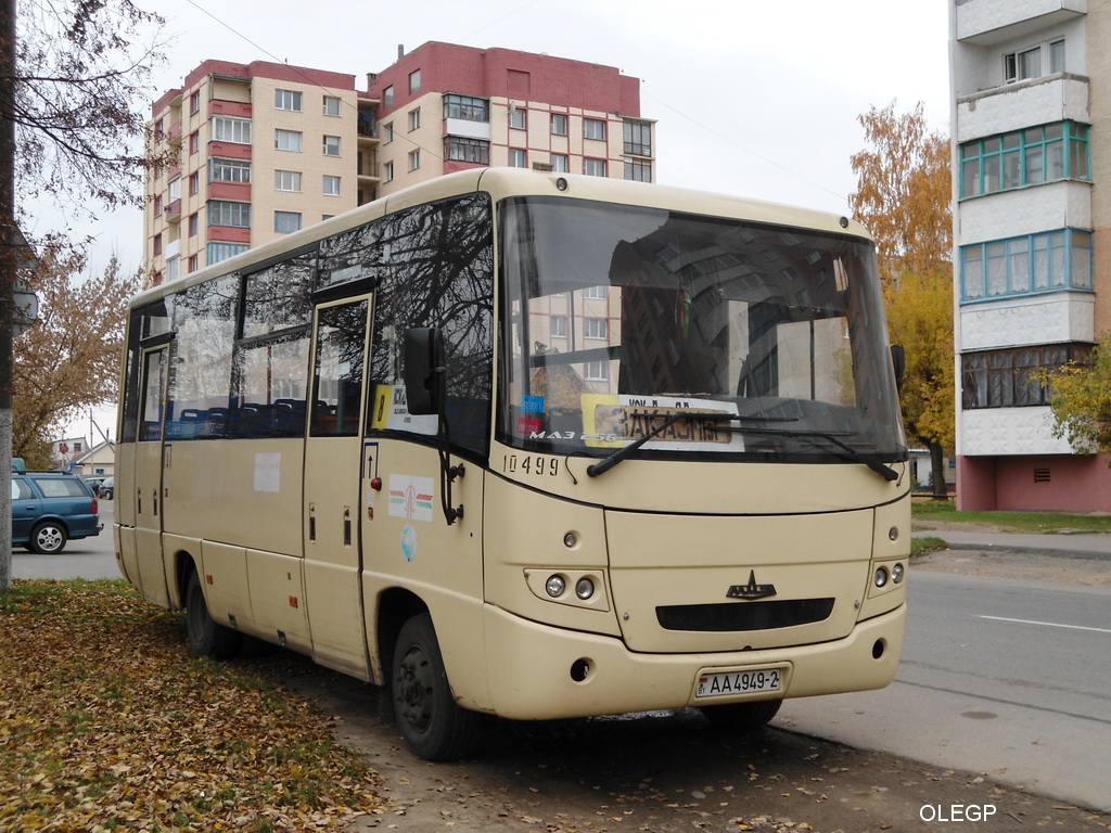 Витебская область, МАЗ-256.200 № 10499