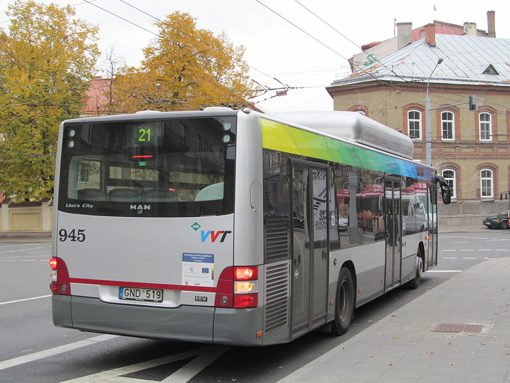 Литва, MAN A21 Lion's City NL273 CNG № 945