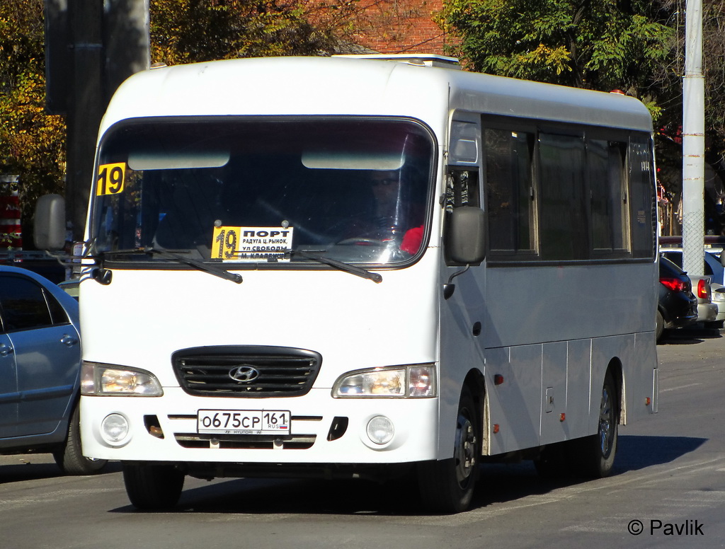 Ростовская область, Hyundai County LWB C11 (ТагАЗ) № О 675 СР 161