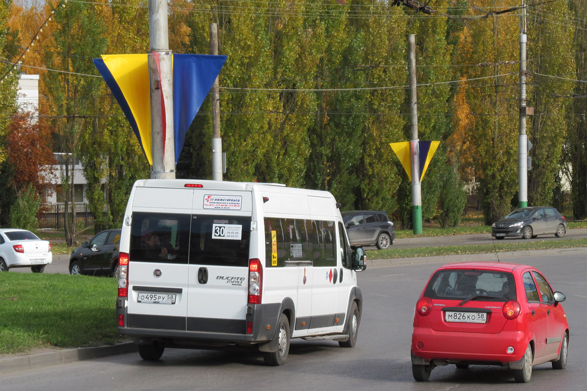 Пензенская область, Нижегородец-FST613 (FIAT Ducato) № О 495 РУ 58