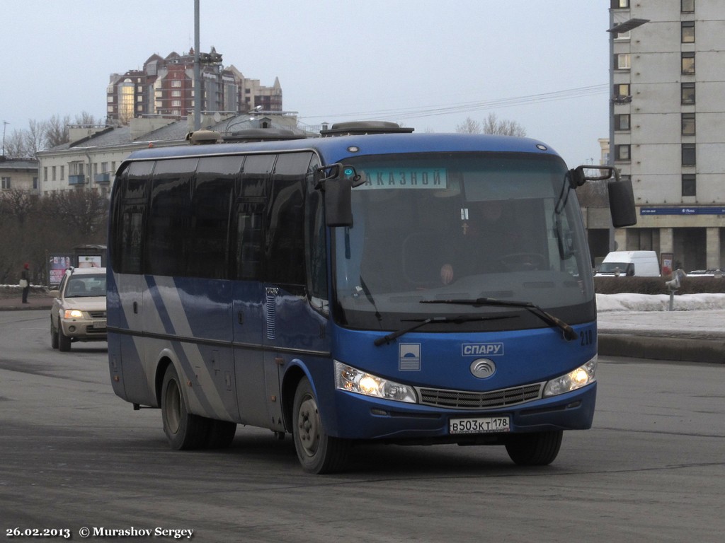 Санкт-Петербург, Yutong ZK6737R № 210