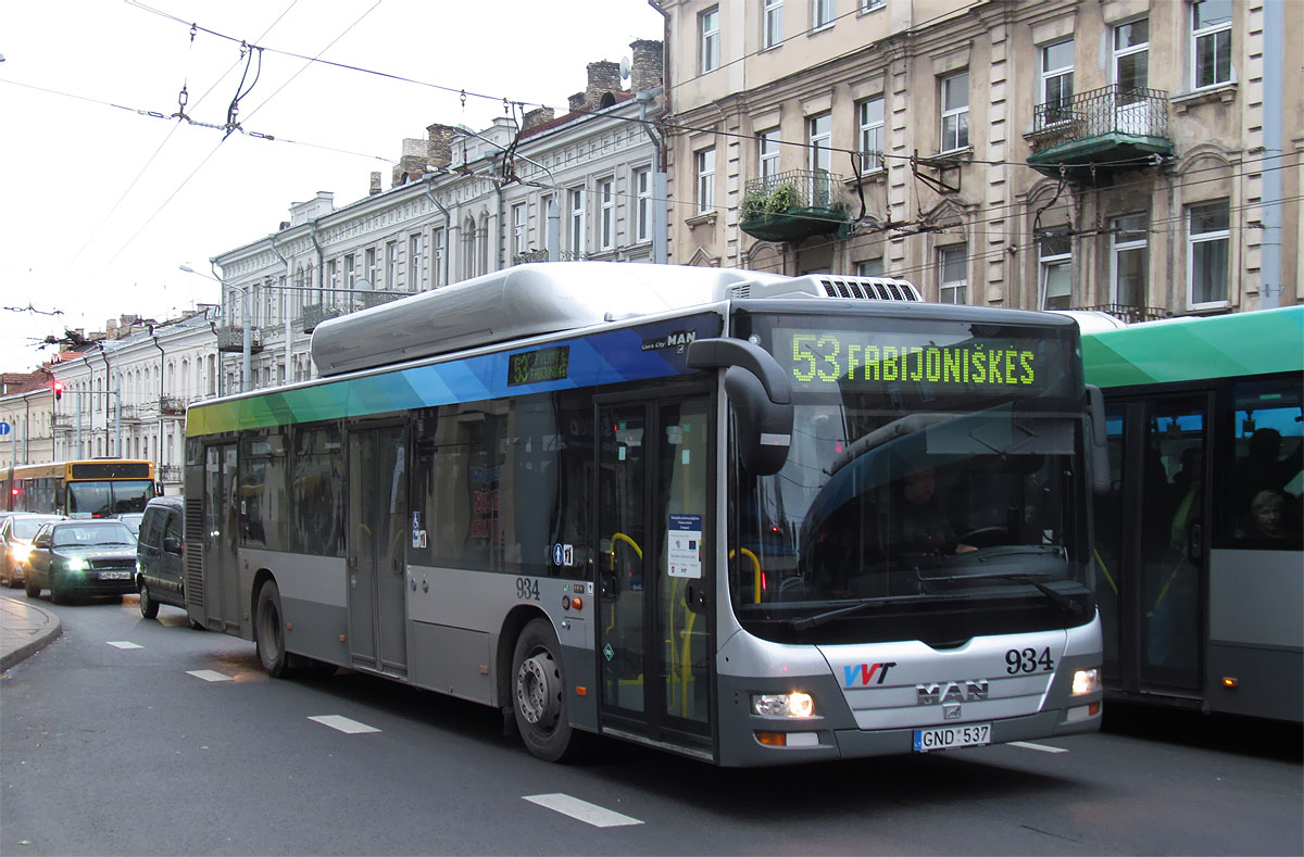 Литва, MAN A21 Lion's City NL273 CNG № 934