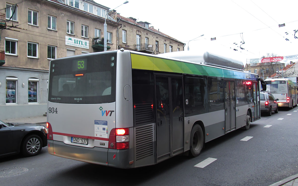 Литва, MAN A21 Lion's City NL273 CNG № 934