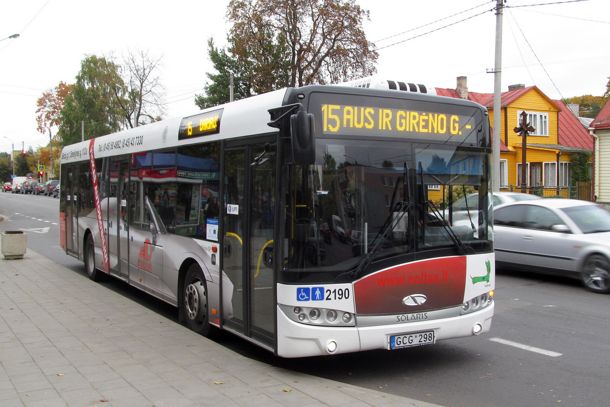 Литва, Solaris Urbino III 12 hybrid № 2190