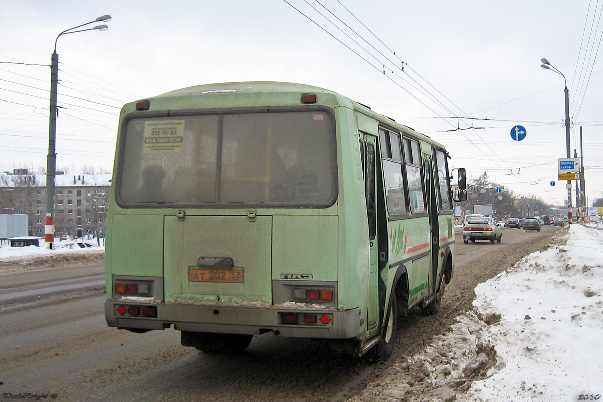 Нижегородская область, ПАЗ-32054 № АТ 202 52
