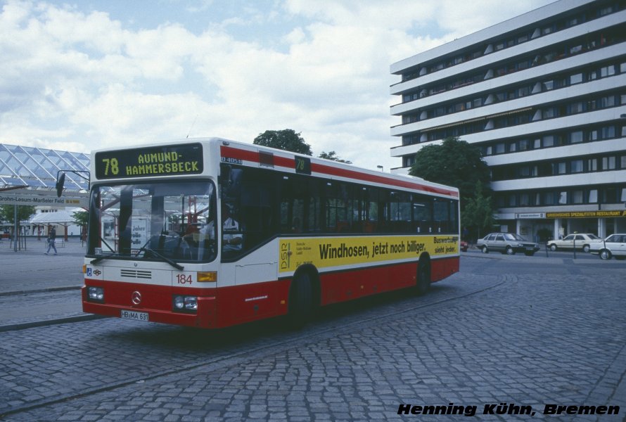 Бремен, Mercedes-Benz O405N № 184