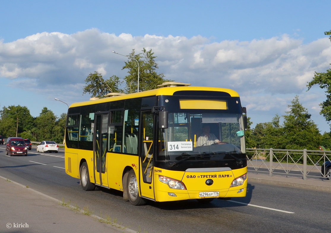 Санкт-Петербург, Yutong ZK6852HG № В 296 АР 178