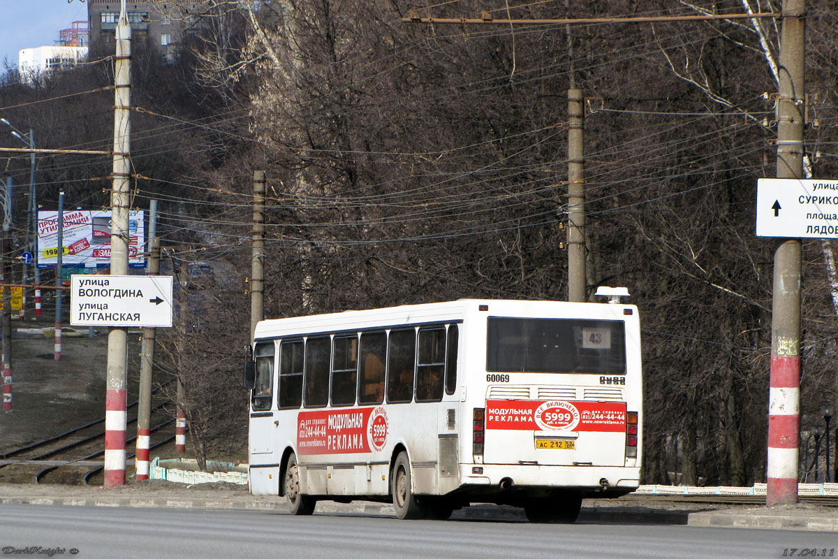 Нижегородская область, ЛиАЗ-5256.26 № 60069