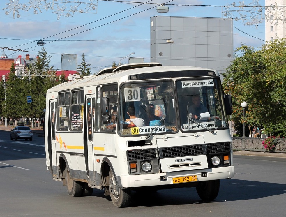 Томская область, ПАЗ-32051-110 № АС 122 70