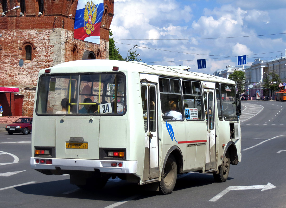 Нижегородская область, ПАЗ-32054 № АВ 108 52