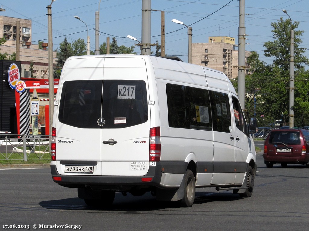 Санкт-Петербург, Луидор-22360C (MB Sprinter) № В 793 НК 178