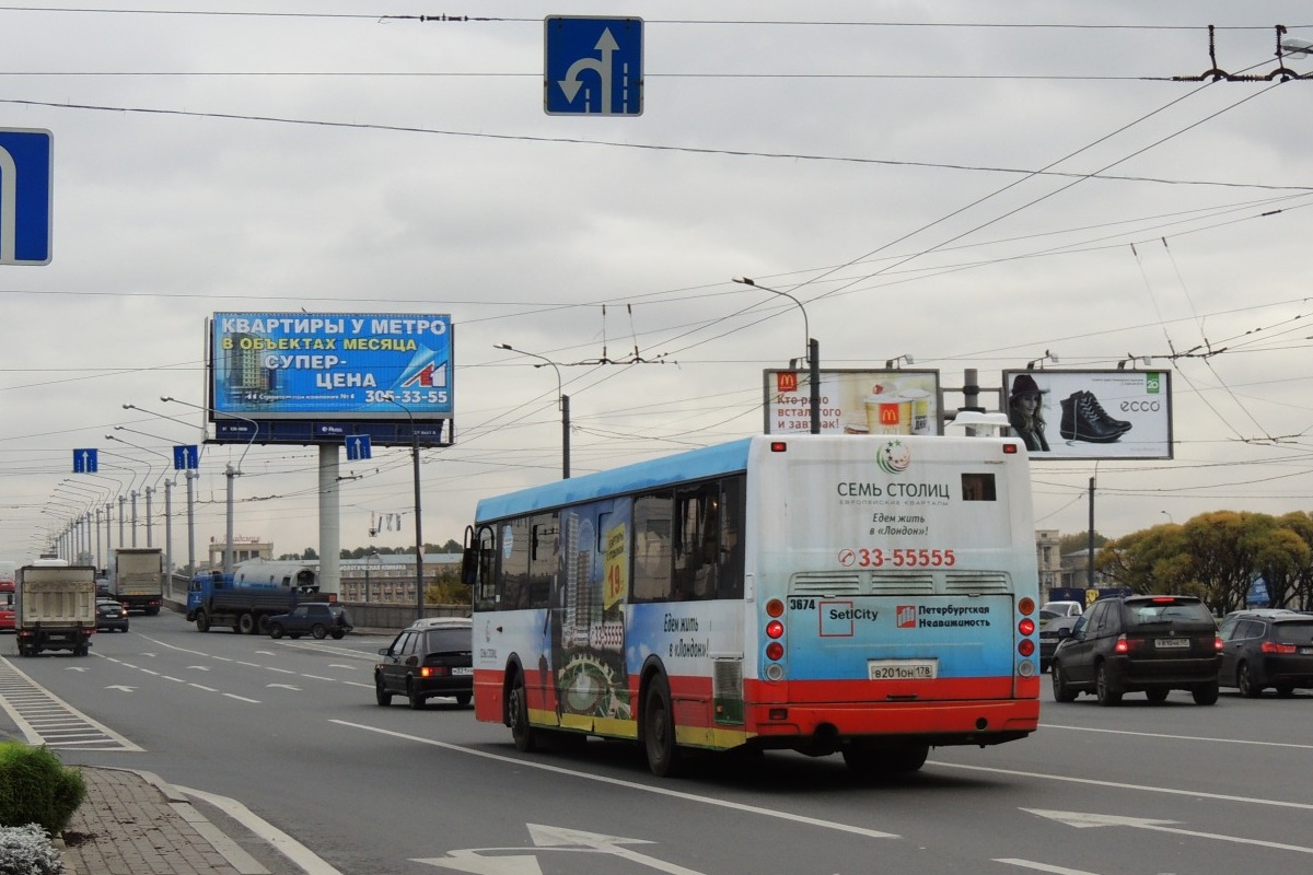 Санкт-Петербург, ЛиАЗ-5293.60 № 3674