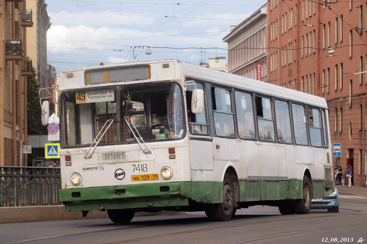 Санкт-Петербург, ЛиАЗ-5256.25 № 7418