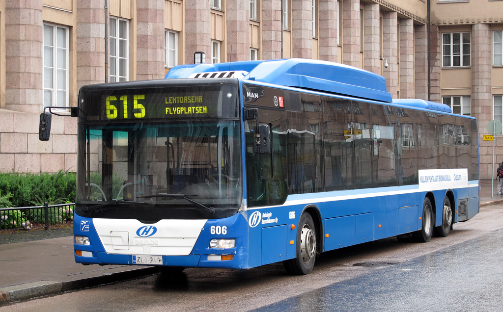 Финляндия, MAN A25 Lion's City ÜLL NÜ313-15 CNG № 606