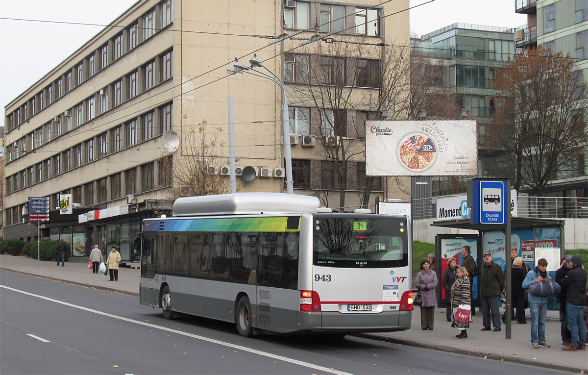 Литва, MAN A21 Lion's City NL273 CNG № 943