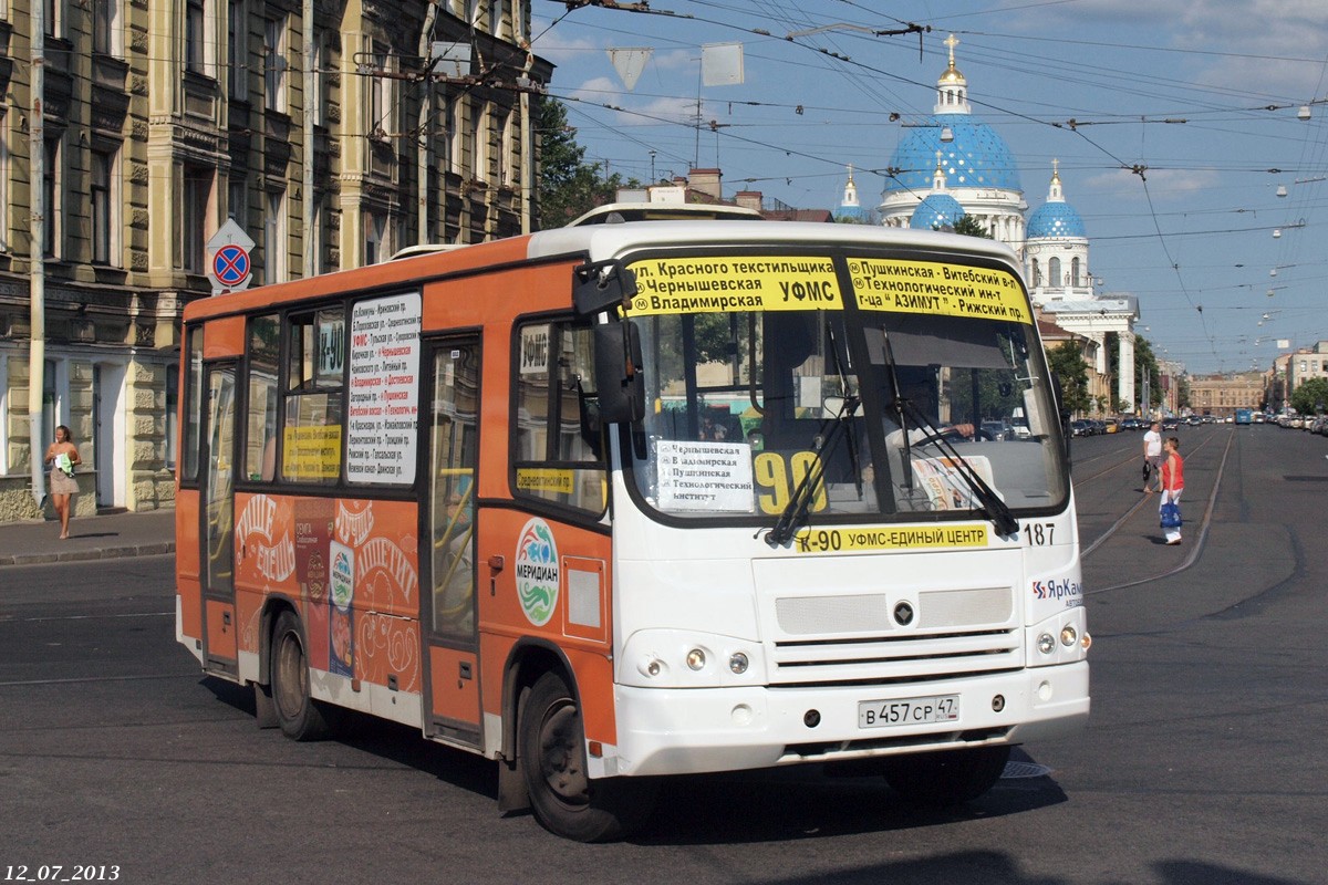 Санкт-Петербург, ПАЗ-320402-05 № 187