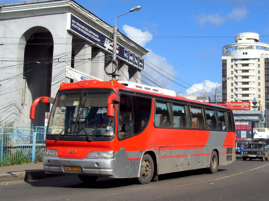 Krasnoyarsk region, Daewoo BH117H Royal Cruistar # АУ 091 24