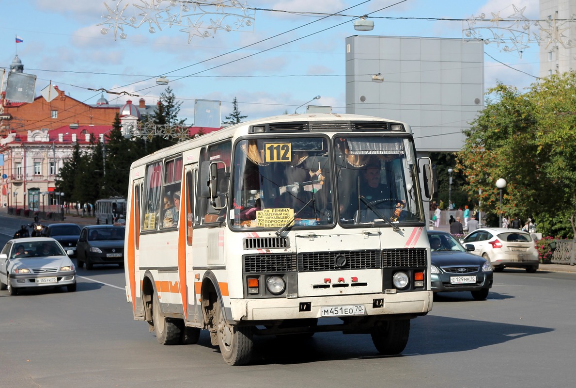 Томская область, ПАЗ-32051-110 № М 451 ЕО 70