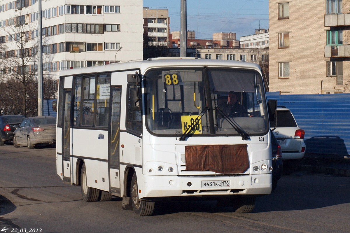 Санкт-Петербург, ПАЗ-320402-05 № 431