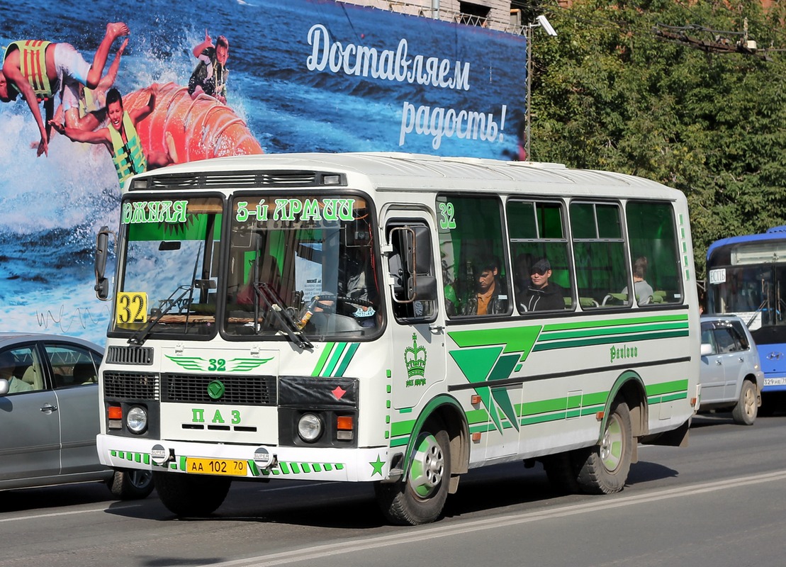 Томская область, ПАЗ-32054 № АА 102 70