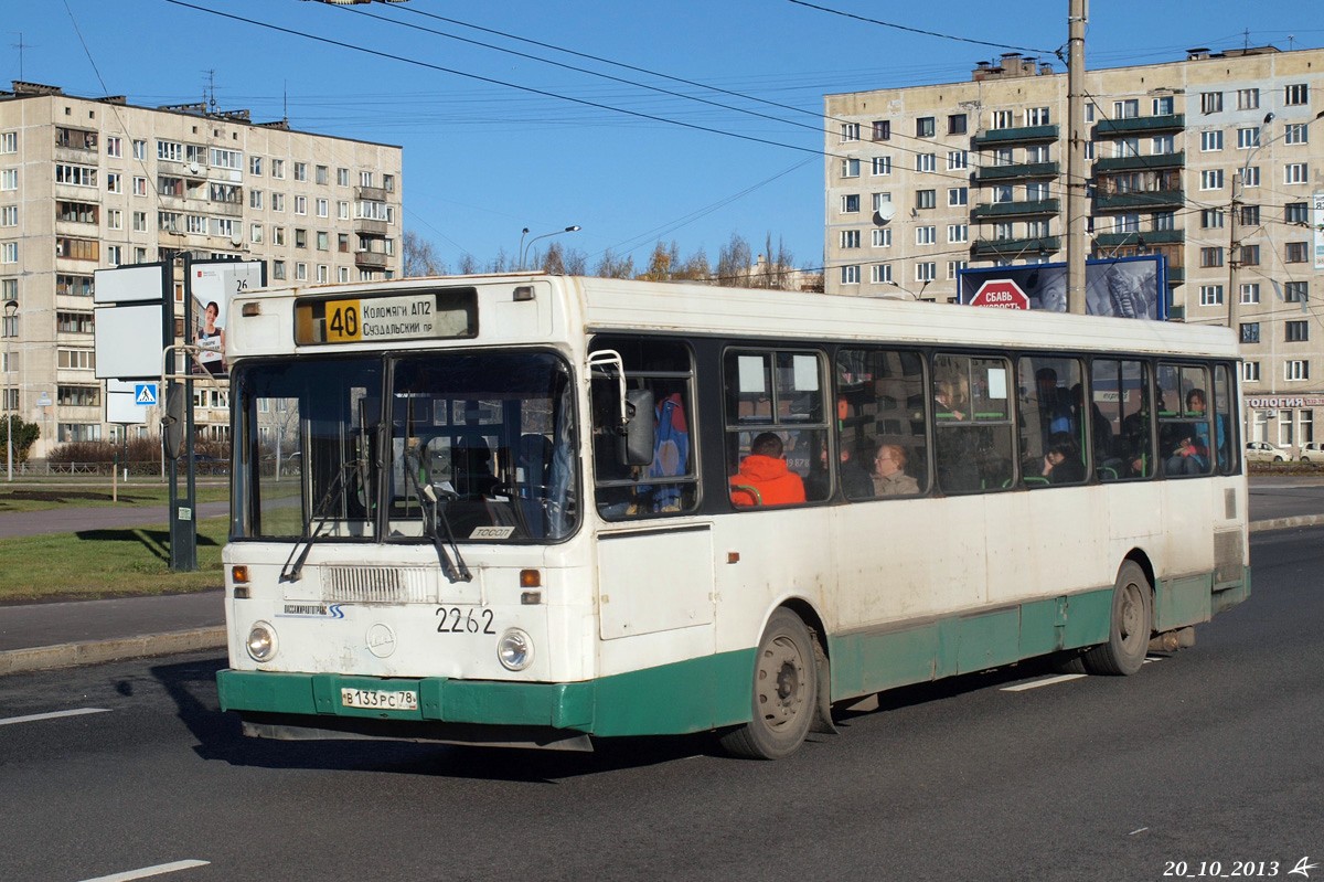 Санкт-Петербург, ЛиАЗ-5256.25 № 2262