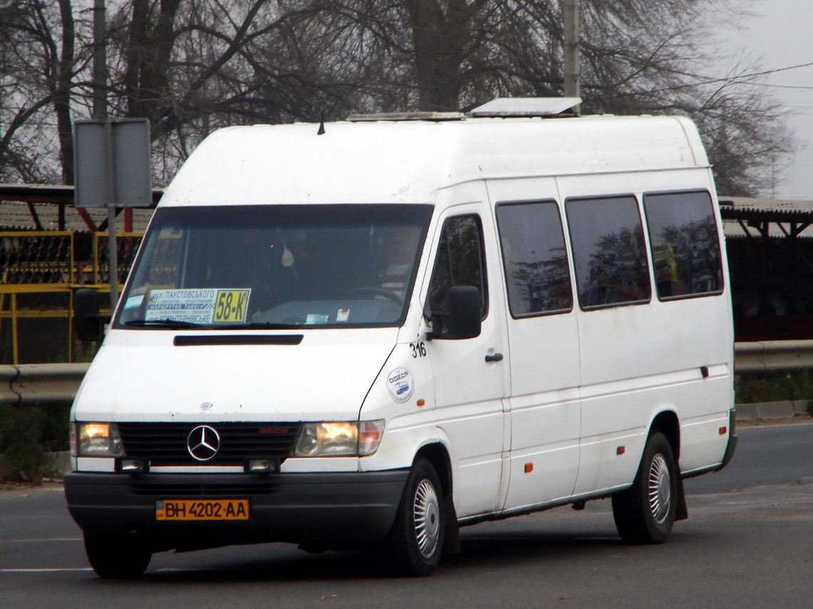 Одесская область, Mercedes-Benz Sprinter W903 312D № 316