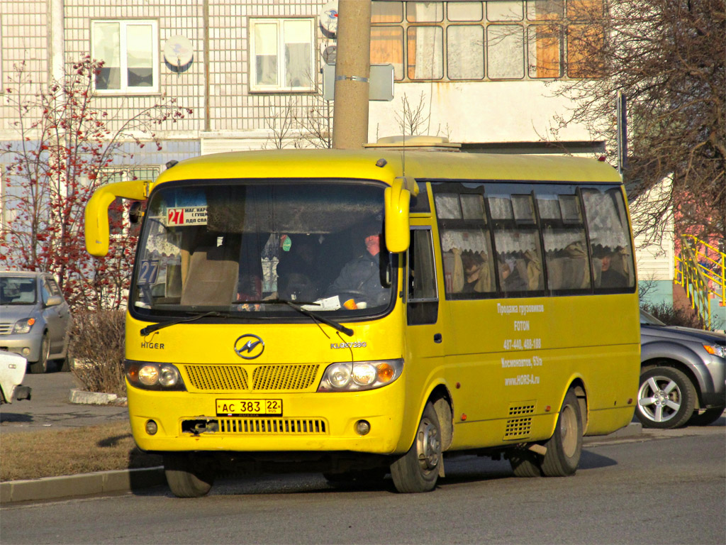 Алтайский край, Higer KLQ6728G № АС 383 22 — Фото — Автобусный транспорт