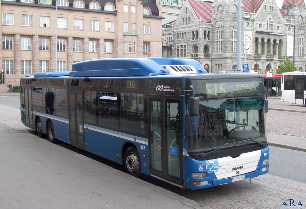 Финляндия, MAN A25 Lion's City ÜLL NÜ313-15 CNG № 607