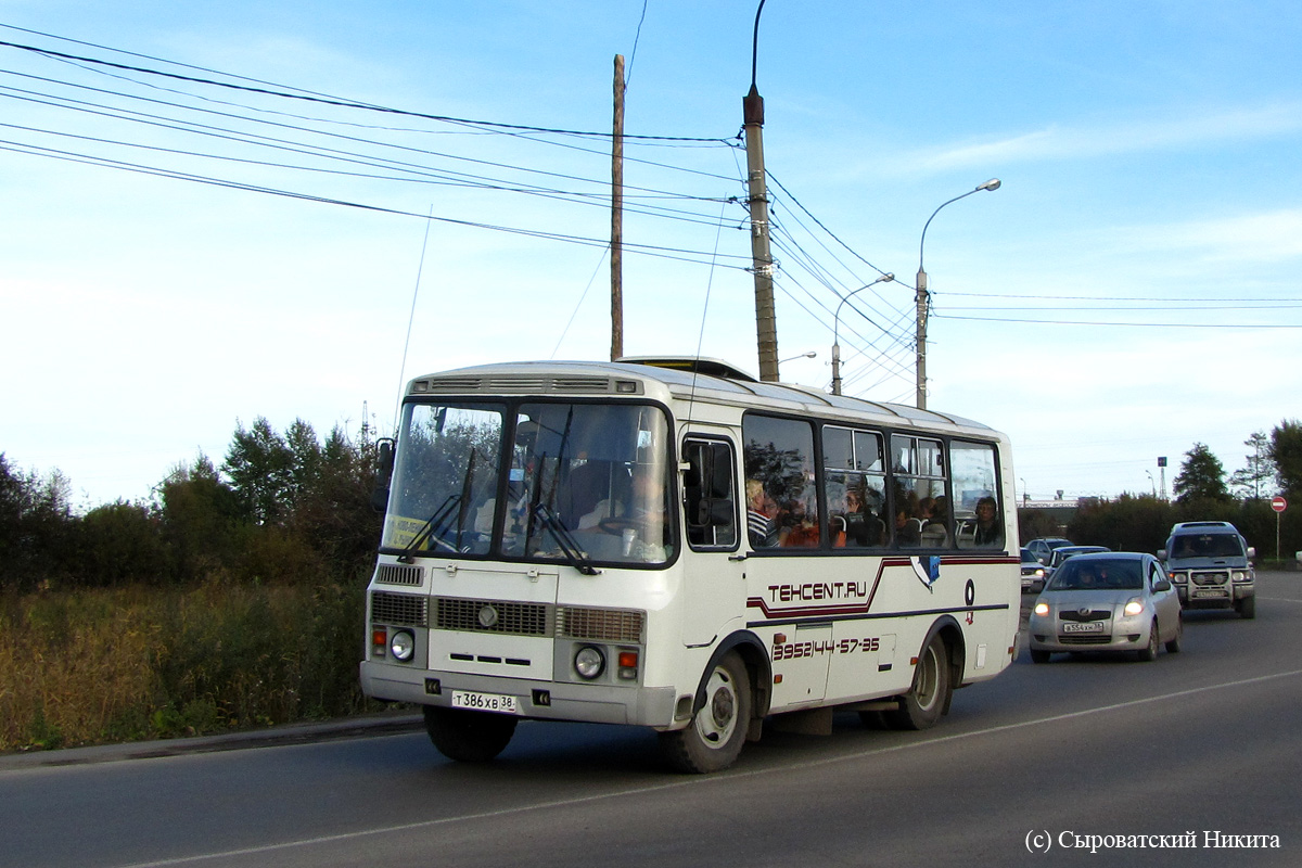 Иркутская область, ПАЗ-32053 № Т 386 ХВ 38