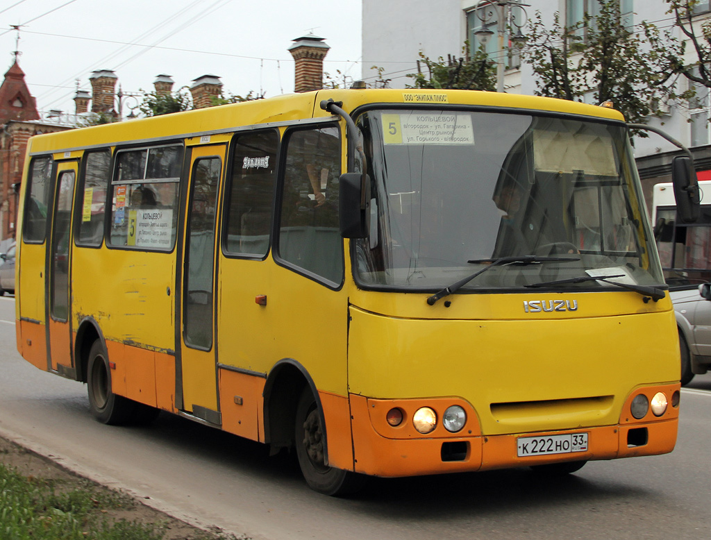 Владимирская область, Богдан А09202 № К 222 НО 33